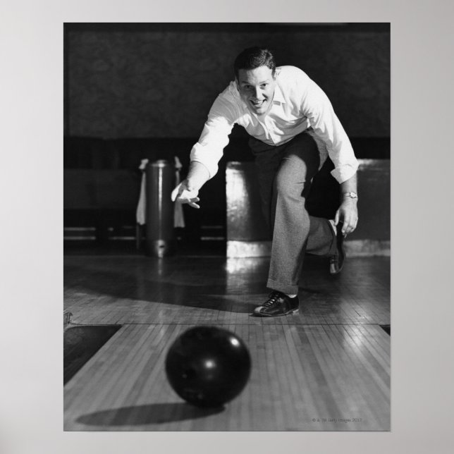 Man Bowling Poster (Framsidan)