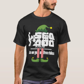 Man Bun Alv Matchande Familjegrupp Julfest T Shirt