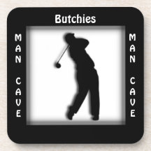 Man Cave ANPASSA Golf Coaster