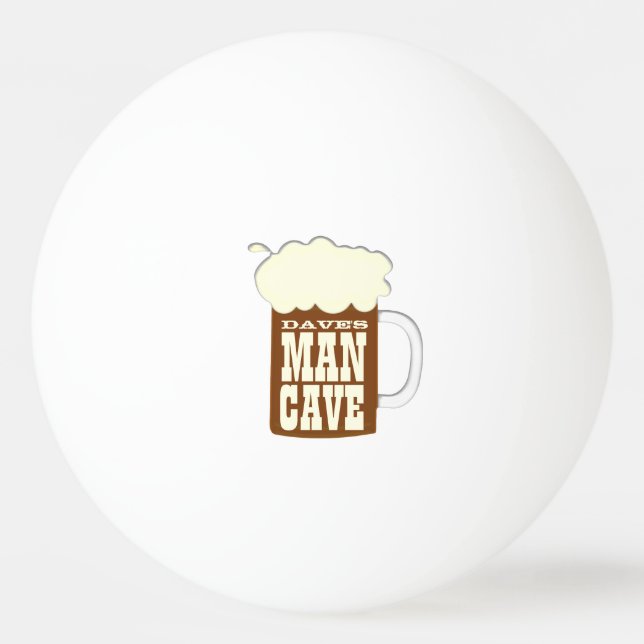 Man Cave Beer Mugg Pingisboll (Framsidan)