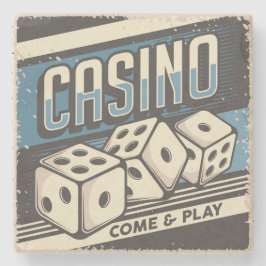 Man cave Casino Tärningar  Stenunderlägg