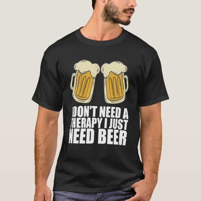 Man cave Craft beer Drunken T Shirt (Framsida)