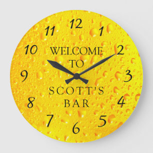 Man Cave eller Pub Business Owner Clock Stor Klocka