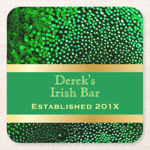 Man Cave Funny Beer Underlägg Papper Kvadrat