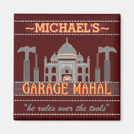 Man Cave Funny Garage Mahal Verktyg | Anpassat nam Magnet