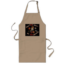 Man Cave here Brown Vuxen Apron