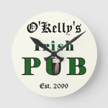 Man Cave Irish Pub Pub Tavern Wall Clock