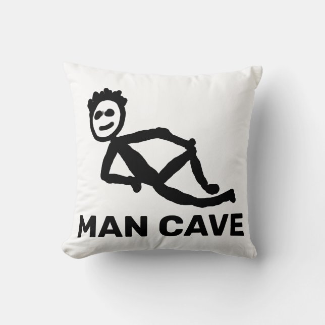 MAN CAVE PILLOWS KUDDE (Framsida)