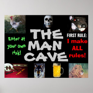 MAN CAVE POSTER
