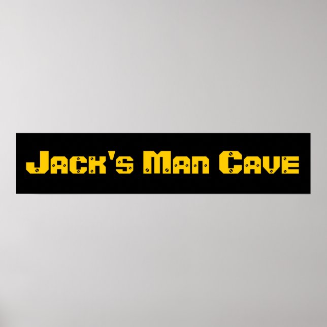 Man Cave Poster (Framsidan)