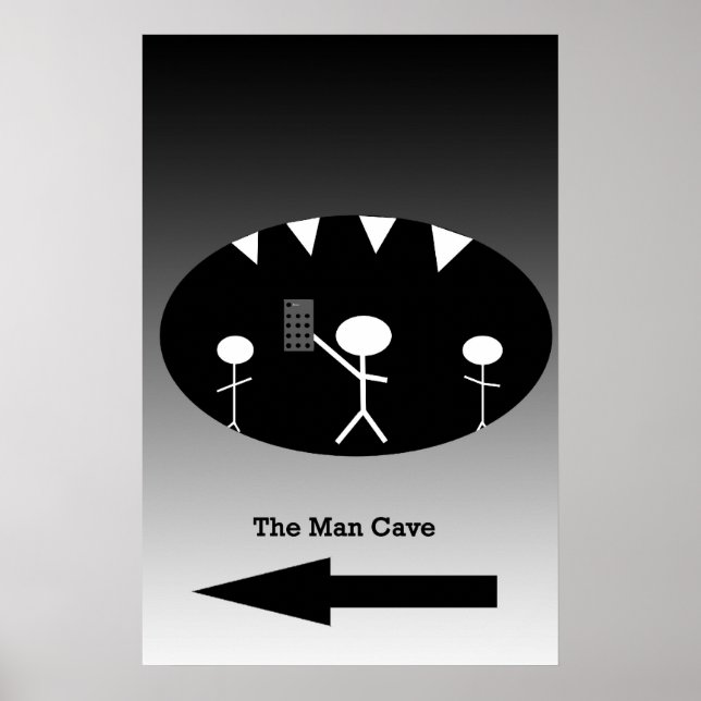 Man Cave Poster (Framsidan)