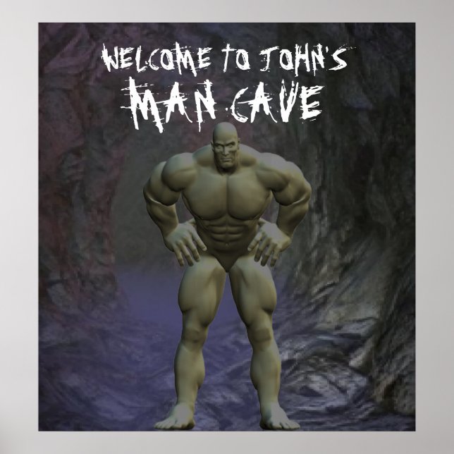 Man Cave Poster (Framsidan)