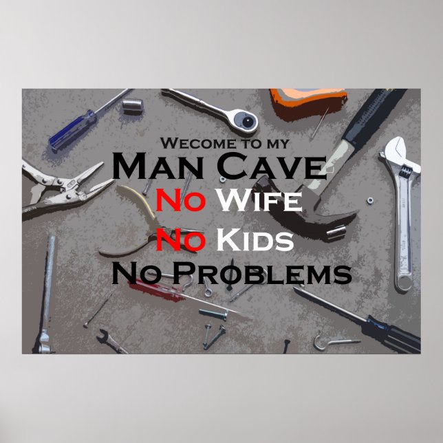 Man Cave Poster (Framsidan)