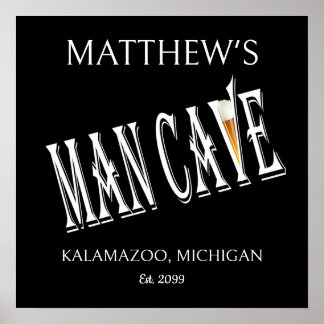 Man Cave Pub Affisch Tryck Skylt
