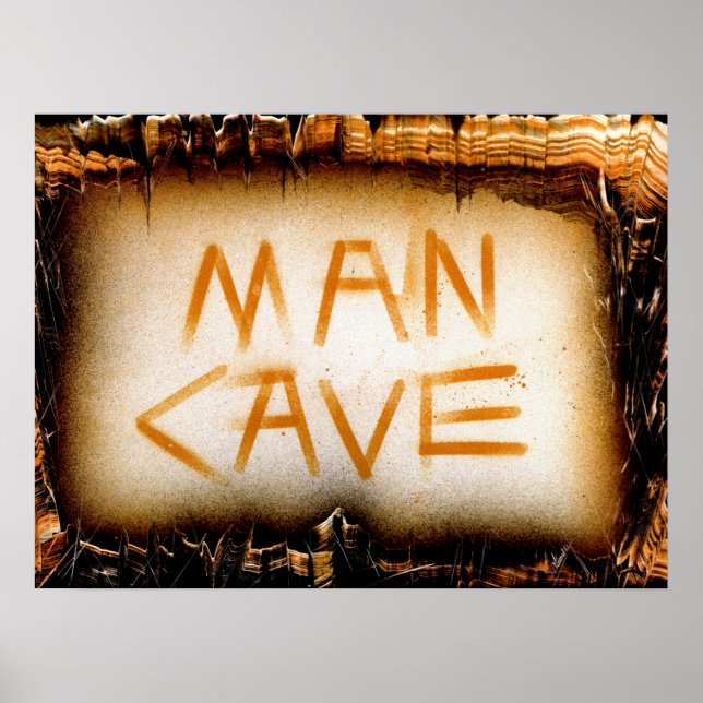 Man Cave Slate Poster (Framsidan)