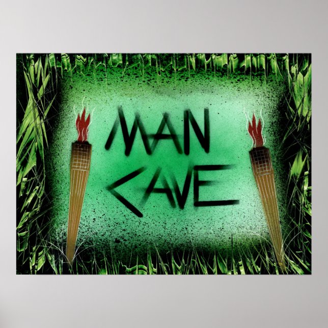 Man Cave Tiki Poster (Framsidan)