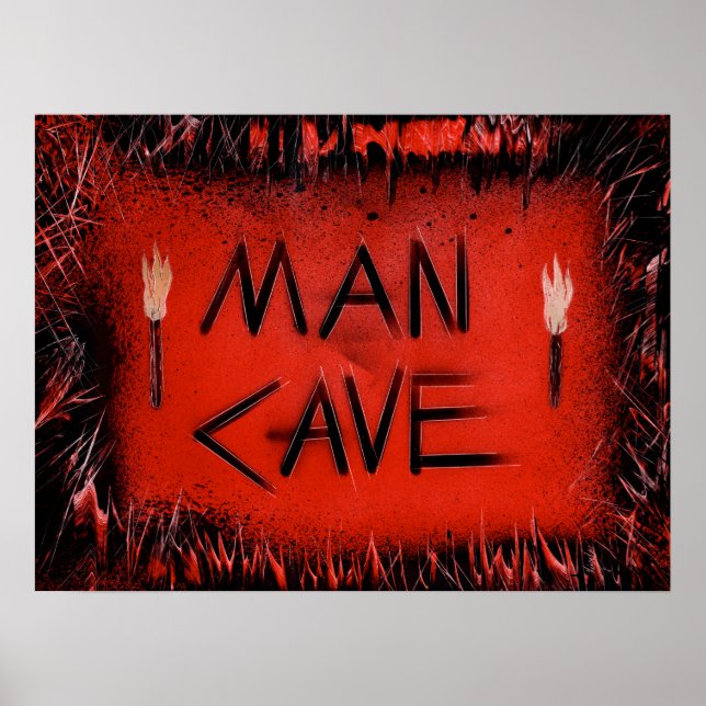 Man Cave Torches Poster (Framsidan)