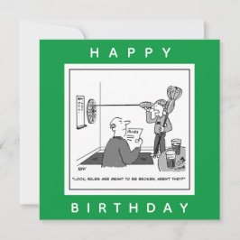 Man Cheating vid Darts Tecknad Kort