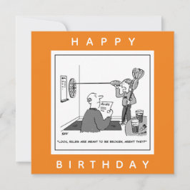 Man Cheating vid Darts Tecknad Kort