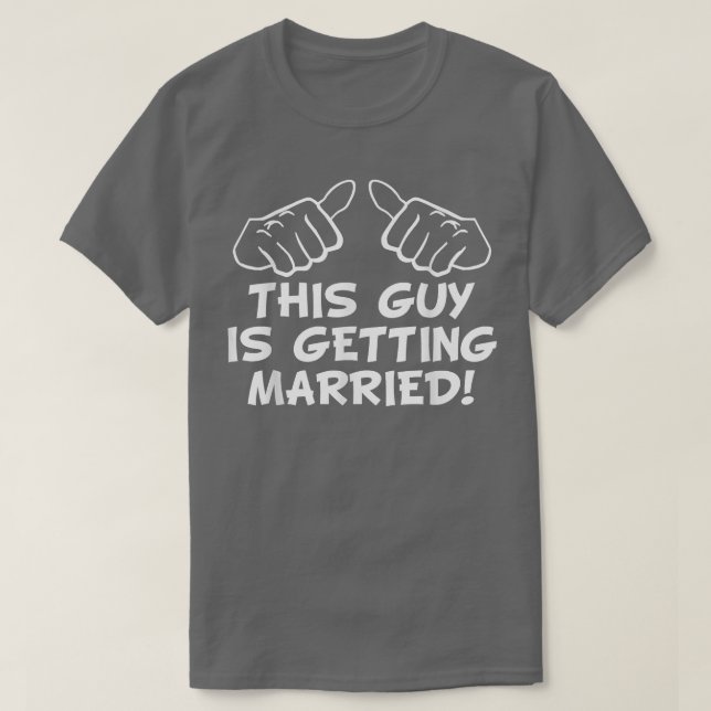 Män Denna kille gifter sig Spenvarning  T Shirt (Design framsida)