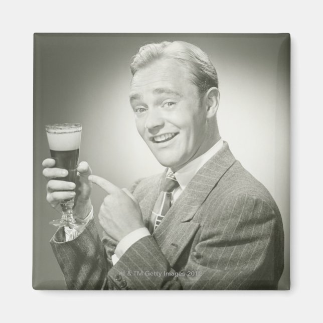 Man dricker magnet (Framsidan)