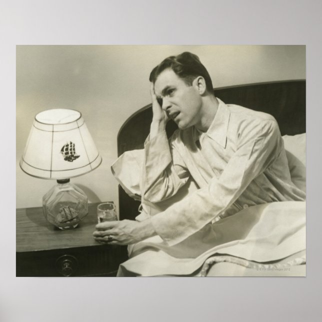 Man dricker Vatten Poster (Framsidan)