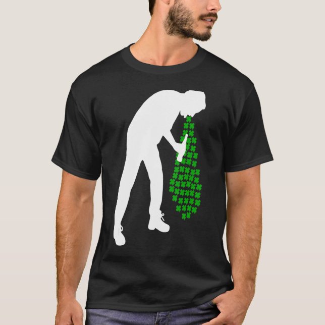 Man Drink Beer St patricks day Beer T Shirt (Framsida)