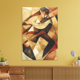 Man Enveloped in Abstraction Canvas