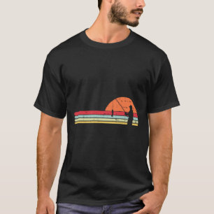 Man Fiskar Solnedgång Retro Fiske Fiskare Angler T Shirt
