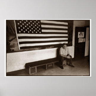 Man Flagga Poster