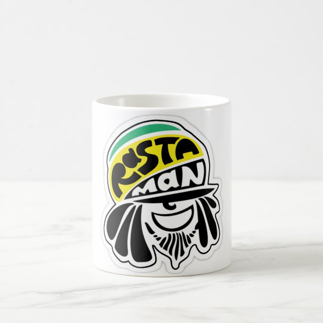 Man för Cori Reith Rasta reggaerasta Kaffemugg (Center)