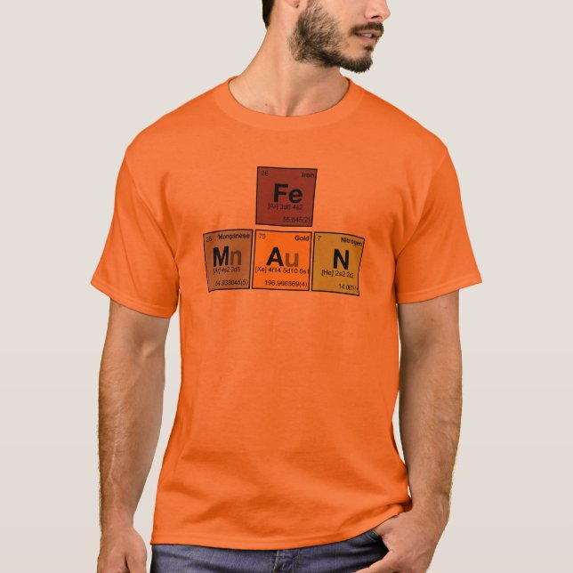 man för järn [Fe] Tee (Framsida)