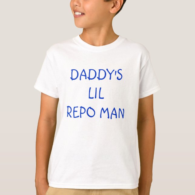 MAN FÖR PAPPOR LILREPO TEE SHIRT (Framsida)