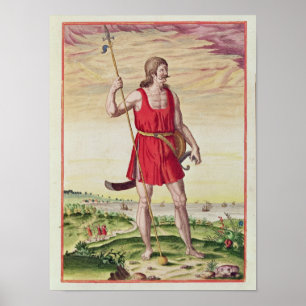 Man från en grannstam till bilderna poster