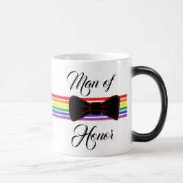 Man från Honor Burgundy Bow Tie Coffee Mugg