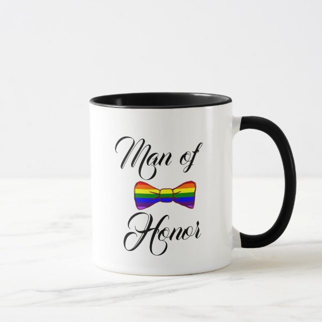 Man från Rainbow Bow Tie Coffee Mugg (Höger)