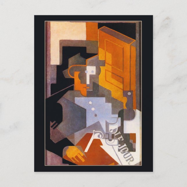 Man från Touraine av Juan Gris Vykort (Framsida)