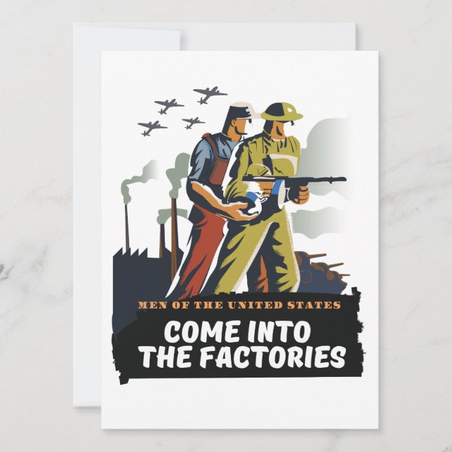 Män från USA, WW2-affisch (Framsida)