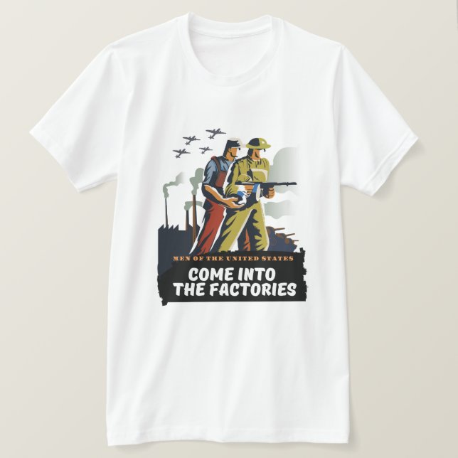 Män från USA, WW2-affisch T Shirt (Design framsida)