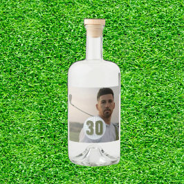 Man Golf Party Snapshot! Spritflaskor Etikett
