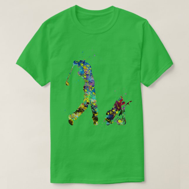 Man golfer t shirt (Design framsida)