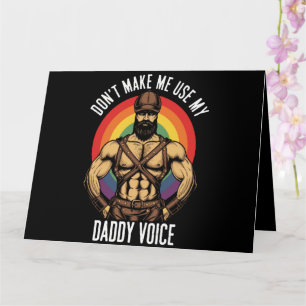 Män gör mig inte att använda min papparöst Gay bjö Kort