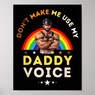 Män gör mig inte tvungen att använda min papparöst poster
