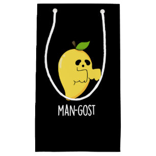 Man-gost Funny Halloween Mango Ghost Pun Mörk BG