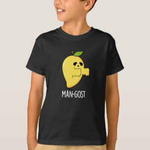 Man-gost Funny Halloween Mango Ghost Pun Mörk BG T Shirt