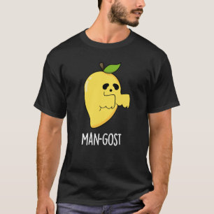 Man-gost Funny Halloween Mango Ghost Pun Mörk BG T Shirt