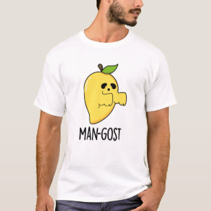 Man-gost Funny Halloween Mango Ghost Pun T Shirt
