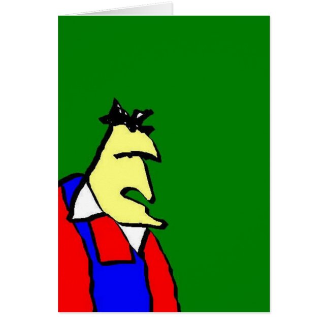 man hälsningskort (Framsidan)