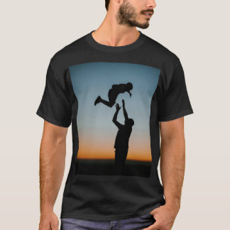 man halvaerm sleeve t shirt fadersdag design