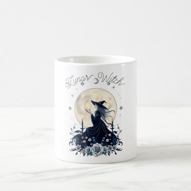Mån Häxa Celestial Konst Personlig Kaffemugg (Center)